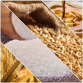 عرضه گندم، جو، شکر و روغن در تالار محصولات کشاورزی