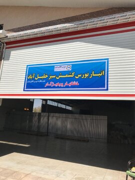 اولین انبار پذیرش شده کشمش در بورس کالا