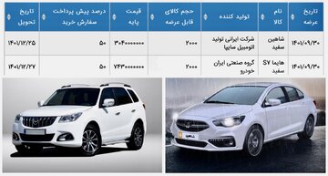  ۴هزار دستگاه هایما و شاهین روی تابلو می رود