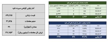 معامله ۴۸ کیلوگرم شمش نقره در بورس کالا