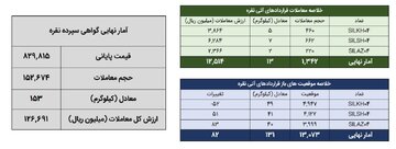 معامله ۱۶۶ کیلوگرم شمش نقره در بورس کالا