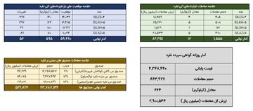 دادوستد ۶۶۴ کیلوگرم شمش نقره و گردش مالی ۵۳ میلیارد تومانی صندوق‌های مبتنی بر آن
