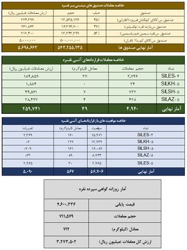 خلاصه معاملات شمش نقره در روز ۲۲ دی ۱۴۰۴