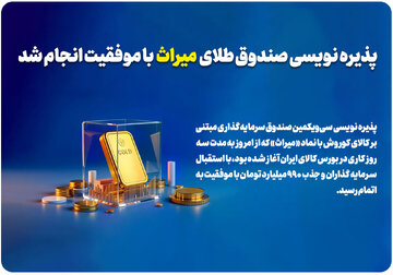 پذیره نویسی صندوق طلای «میراث» با موفقیت انجام شد