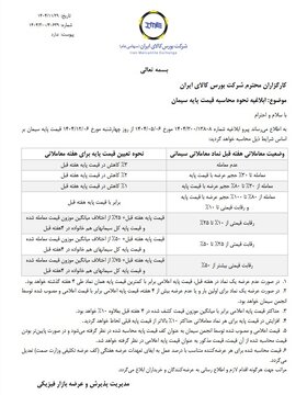 نحوه محاسبه قیمت پایه سیمان در بورس کالا